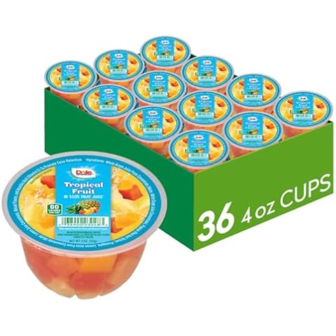 Dole Fruit Bowls Tropical Fruit in 100% Juice Cover