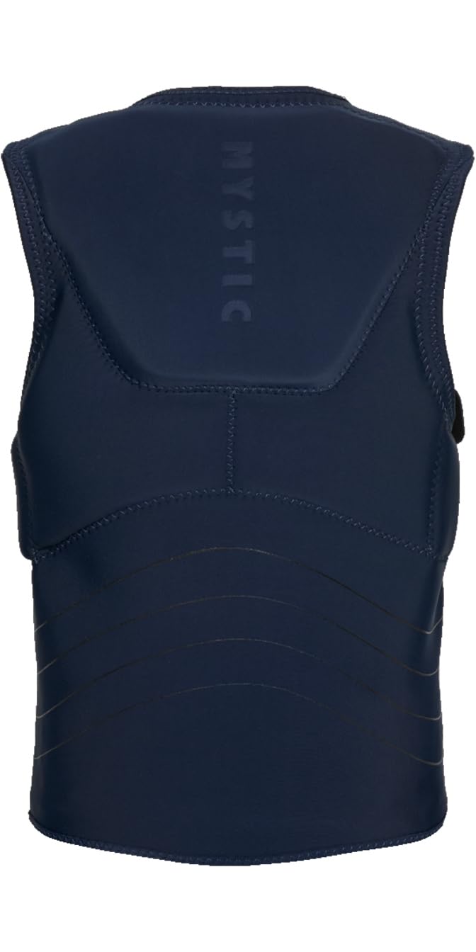 Mystic 2026 Gilet à impact avec fermeture éclair latérale pour homme - Bleu marine
