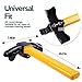 ZONETECH Car Steering Wheel Lock - Premium Quality Strong Durable Heavy Duty Anti-Theft T-Shape with 2 Keys Auto Security Travel Locking Gear