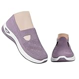 Sommerschuhe Damen,Damen,sneaker,Schuhe Breite Füße Walking Damen Leicht Mesh Kletterschuhe Weite K Sneaker Fitnessschuhe Gym Leichte Wanderschuhe Für Gymnastikschuhe Slipper,Light Purple,36