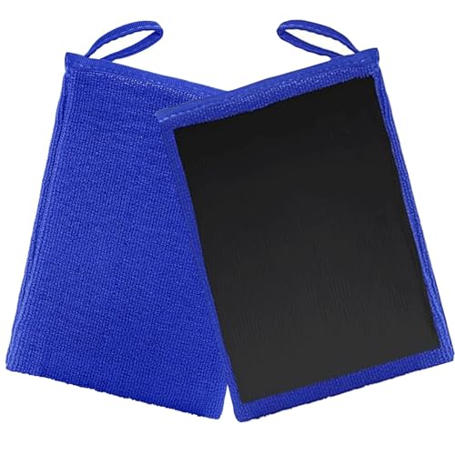 Anglecai Clay Mitt 2 Pack, Clay Bar Mitt for Car Detailing Fine Grade Towel Reusable Wash Glove for Car Detailing and Polishing