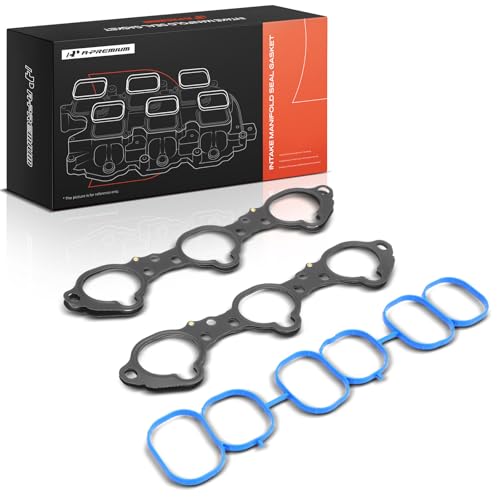 A-Premium Lower and Upper Engine Intake Manifold Gasket Set Compatible with Nissan, Infiniti Car - 2007-2024 - Altima, Maxima, Murano, Pathfinder, Quest, JX35, QX60, Only fit V6 3.5L