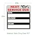 JINCH Oil Change Stickers Static Cling, 120pcs 2x2 Inches Oil Change Reminder Sticker for Windshield with No Residue, Clear Next Service Due Labels for Car Auto Vehicle Window