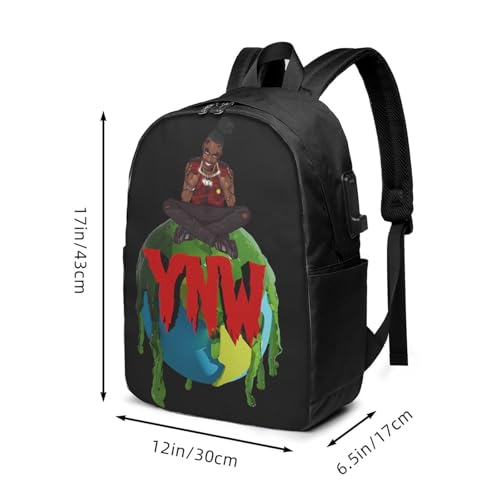 YNW Rapper Melly Laptop Backpack, Travel Computer Bag with USB Charging Port, Work Business Backpacks4