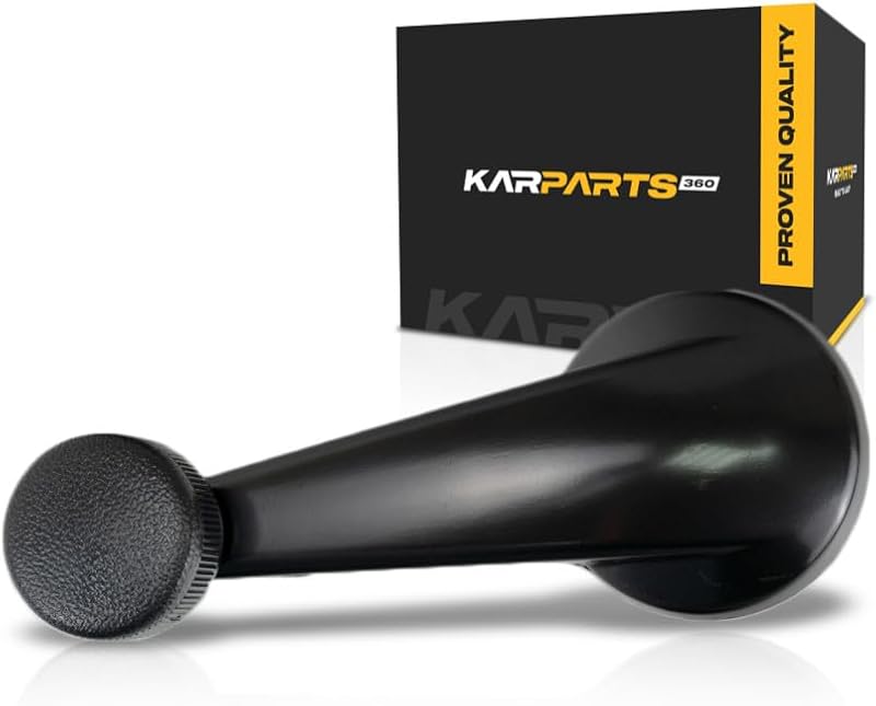 Manivela de janela KarParts360 para Chevy S10 1994 a 1997 – Preta, com botão, 1 unidade