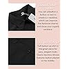 HOTOUCH Women Collared Button Down Long Sleeve Dress Shirt Black Small