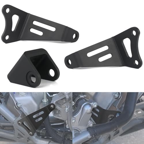 REARACE Engine Bracket Guard Cover Protector Fit for Raptor 700 2008-2023, Raptor 700R 2009-2023, Engine Stay Holder Bracket Mount Set