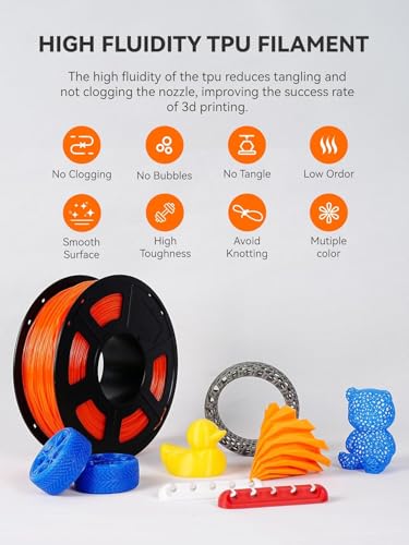 Image of TPU 3D Printer Filament 1.75mm, Transparent