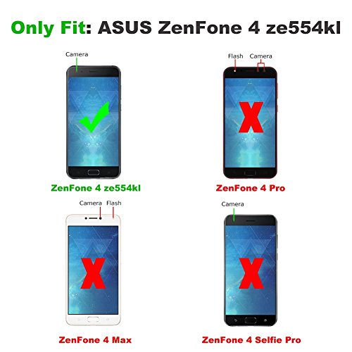 J&D Compatibile per Cover ZenFone 4, [Portafoglio