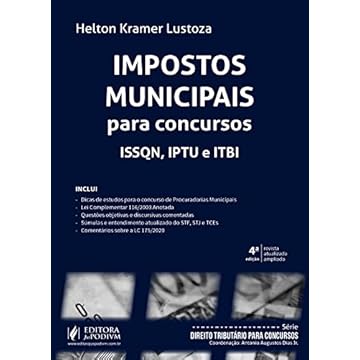 Capa do livro Impostos Municipais Para Concursos - ISSQN, IPTU e ITBI