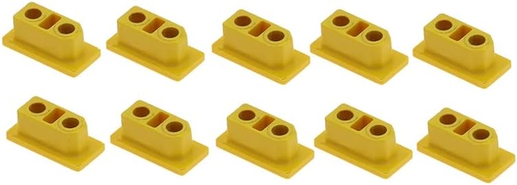 ABZEKH Drone Accessories for 10PCS XT60 XT90 Male Female Plug Protection Case for PVC 90 Degree Soft Hard Dustproof Cap Connector Protective Cover for RC Drone (Color : XT90 Male Yellow Cap)