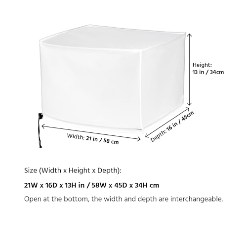 Image of Air Fryer Dust Cover also for Microwave Oven,Cocktail Maker Water Proof Lightweight Covers with drawstring, Compatible with Gourmia, Breville, Ninja -21W x16D x13H in