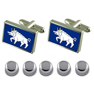 Select Gifts Shirt Jurk Studs Kingswinford City Engeland Vlag Manchetknopen