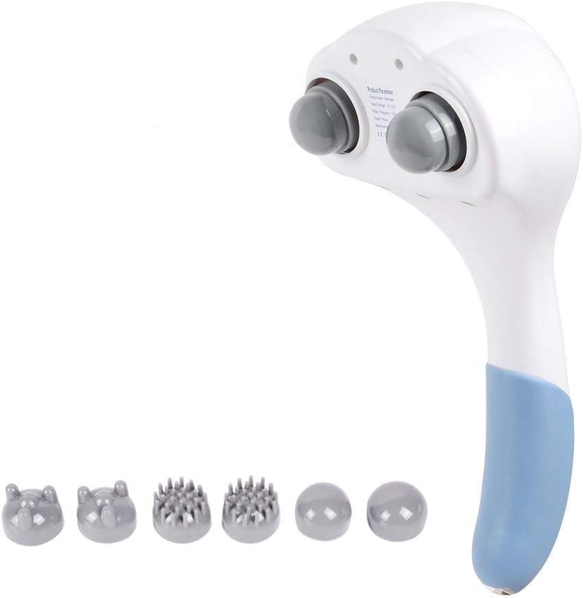 Electric Back Massager of Ohuhu, Handheld Massagers Double Head Deep Tissue Percussion Massages for Full Body Massage for Neck, Shoulder, Head, Foot, Leg, Father's Mother's Day Gift Ideal for Parents