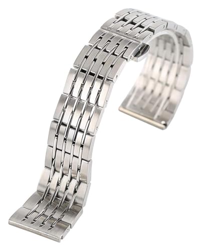 Bracelet de montre sport pour hommes en acier brossé argenté idéal du bureau aux séances de gym