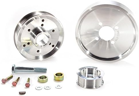 BBK Performance 1559 Underdrive Pulley Kit for Ford Mustang 4.6/ GT - 3 Piece Lightweight CNC Machined Aluminum Kit