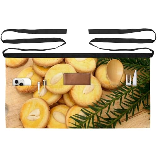 Tabliers courts de chef lot de 3 avec 3 poches pour cuisine et bistrot