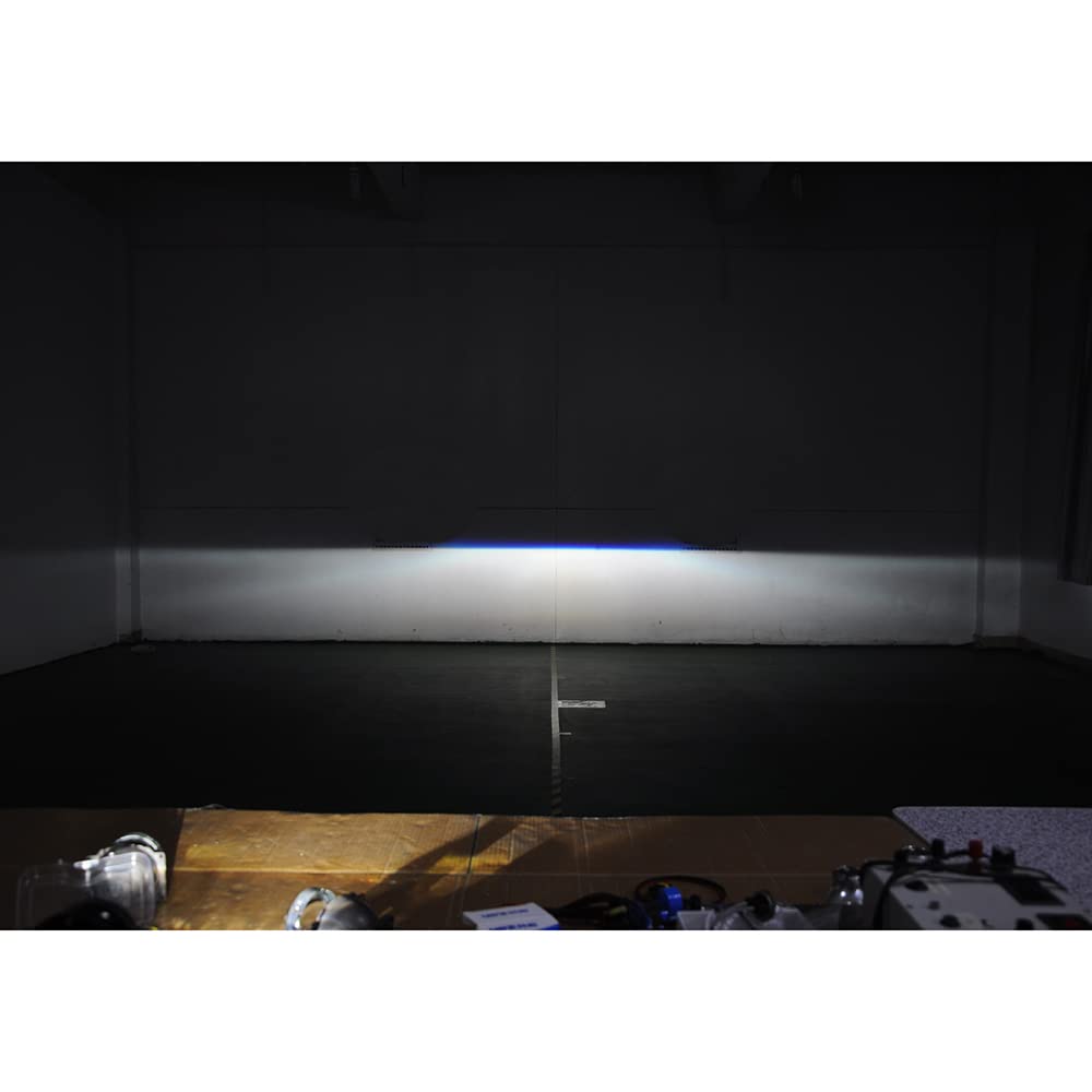 Mincar Lente De Proyector De 2.5 Pulgadas Compatible con Faros Delanteros De Coche Bi-Xenón Bombilla HID H1 para Reemplazo De Faros Delanteros Automáticos 2 Uds