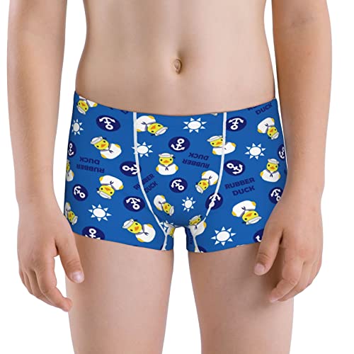 Siiuuol Rubber Ducks Boxer Briefs For Boys Yellow Duck Shorts Toddler Kid Cotton Underwear Xl #TOP1