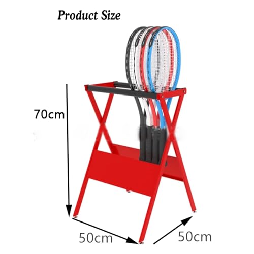 Soporte de raquetas de tenis de gran capacidad con estructura plegable y robusta 3