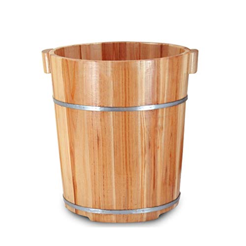 Baño de pies de madera estilo chino con tapa 30 cm miniatura 3