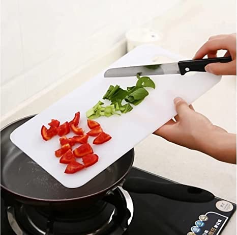 Image of Bpa Free Kitchen Chopping Boards Cutting Board Plastic with Handle for Regular Use Small - Size-15 * 5 * 24, Assorted