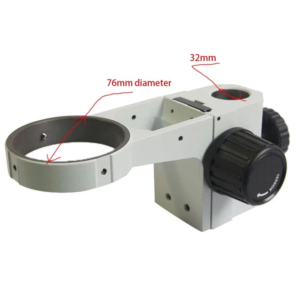 Zubehör für Mikroskope für Stereomikroskop Kopfhalterung Fokuseinstellarm Ring für Mikroskop Halterung Durchmesser 76 mm 32 mm Zubehör Haltbarkeit und Leistung