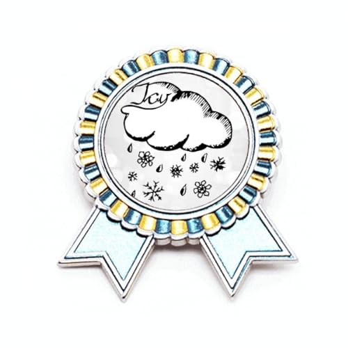 Broche flocon de neige pour accessoiriser un manteau d'hiver en métal