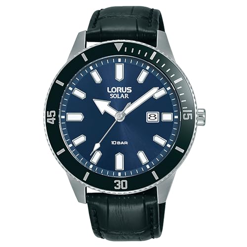 Lorus Reloj Analógico para Hombres de Cuarzo con Correa en Cuero RX317AX9