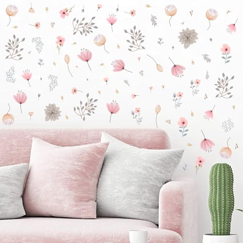 Vinilos decorativos flores boho 192 piezas 11x11 pulgadas miniatura 4