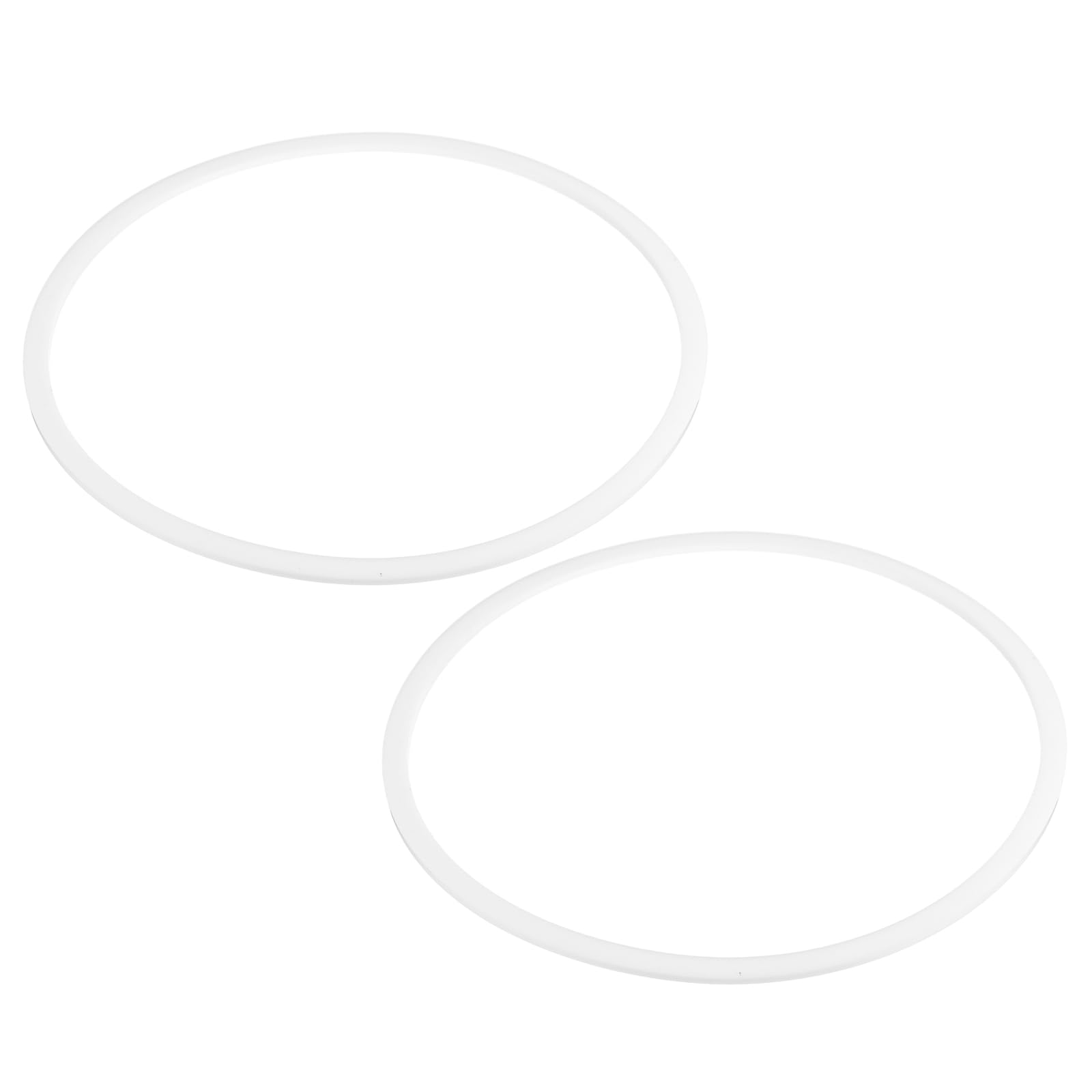 PATIKIL M125 PTFE Flat Washer, 2 Pcs 125mm ID 135mm OD 2mm Thick O-Ring Sealing Gasket Spacer for Fasten Screws Flanges Faucet Pipe Valves, White — image 1