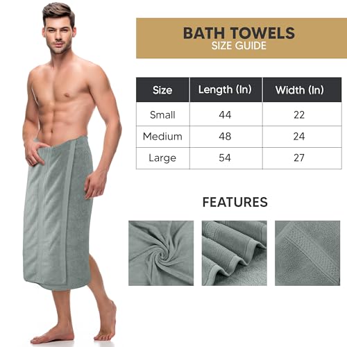 Utopia Towels 4 Pack Premium Bath Towels Set, 27 by 54 Inches, 100% Ring Spun Cotton 600GSM, Lightweight and Highly Absorbent Quick Drying Towels, Perfect for Daily Use, Cool Grey by Utopia Towels - Used condition - US$26.33