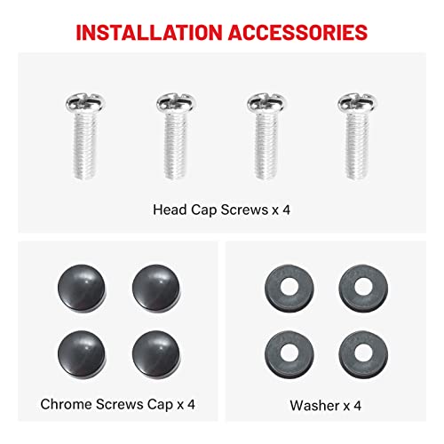 Red Wolf Silicone License Plate Frame American Flag Auto Tag Cover, Subdued 3D Stars And Stripes Usa Flag Front Rear License Plate Bracket Holder, Black Rattle Proof W/Mounting Accessories #TOP6