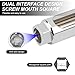 dawfall Car Sensor Sleeve, Car Sensor Disassembly and Assembly Tools, Side Opening Drive Offset Sensor Socket, 3/8 Hexagonal Nut Slotted Design Sensor Sleeve Wrench, Universal for Most Cars (Silver)