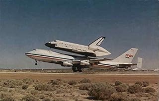 Space Shuttle Orbiter Columbia and 747 Shuttle Carrier Aircraft Original Vintage Postcard