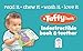 Tuffy Dinosaurs Big & Little (an Opposites Book) - Washable, Chewable, Unrippable Pages With Hole For Stroller Or Toy Ring, Teether Tough, Ages 0-3 (A Tuffy Book)