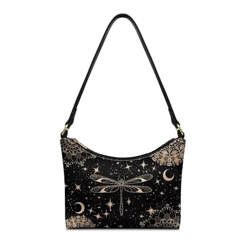 Image of Handbag for Women Leather Underam Shoulder Bag with Zipper Fashion Work Purse Waterproof Travel Wallet