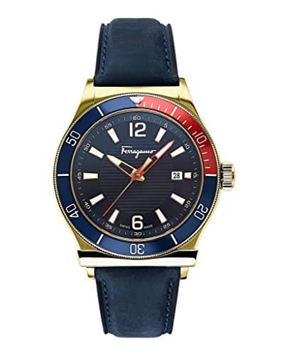 Relógio masculino Ferragamo Swiss Made Coleção 1898, Dourado, OS, Ferragamo 1898
