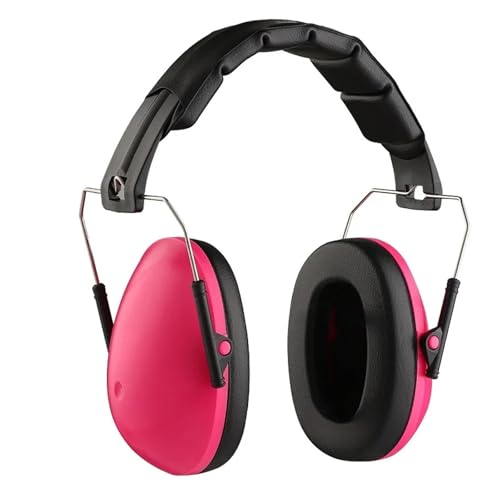Protection auditive enfant rose avec cache-oreilles pliable 3-14 ans