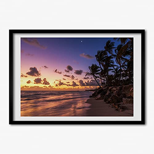 Affiche 70x50 cm style bord de mer avec cadre moderne Tulup pour créer une ambiance évasion