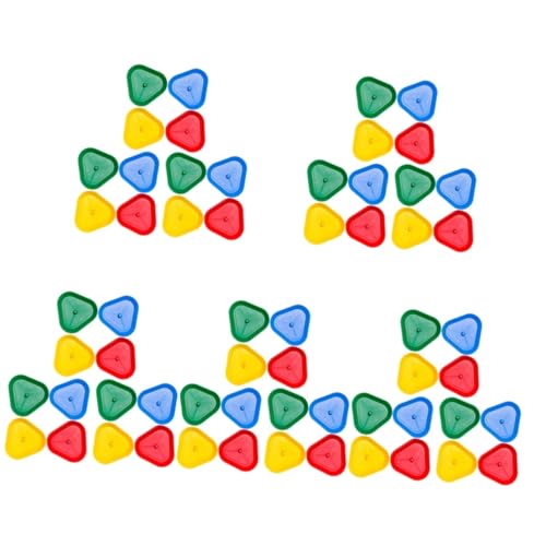 FAVOMOTO 5sets Abs Material Poker Card Holder Reusable Playing Card Rack Plastic Poker Accessories 12pcs*5