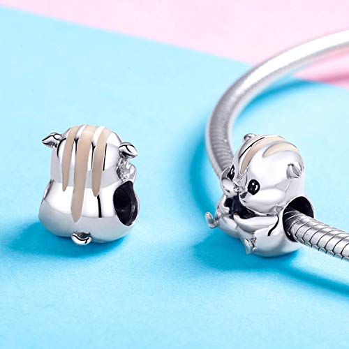 NewL Animal Collection 925 Sterling Silber Schöne Hamster Perlen passen Charms Armbänder & Armreifen DIY Schmuckherstellung