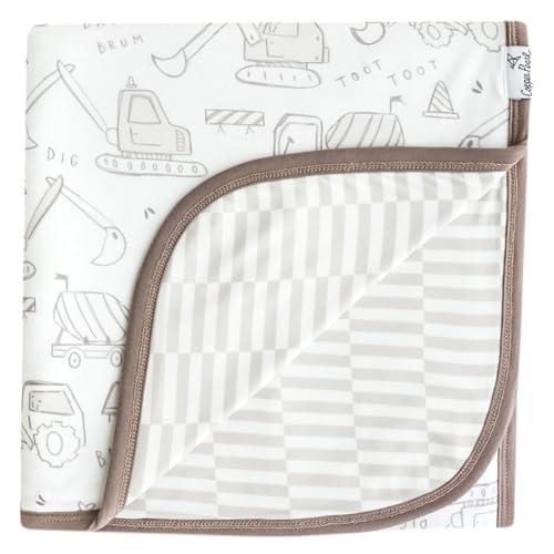 Image of Large Premium Knit Baby 3 Layer Stretchy Quilt Blanket "Gage" by Copper Pearl