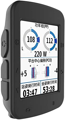 Funda para Garmin Edge 520 - Protector de Silicona con Protector de Pantalla para GPS de Bicicleta - Accesorios para Ordenador (Negro)