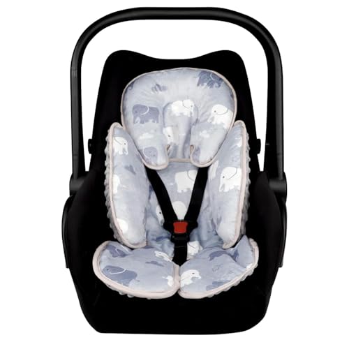 Coussin d'insertion pour siège auto bébé, réducteur de voyage universel motif éléphant