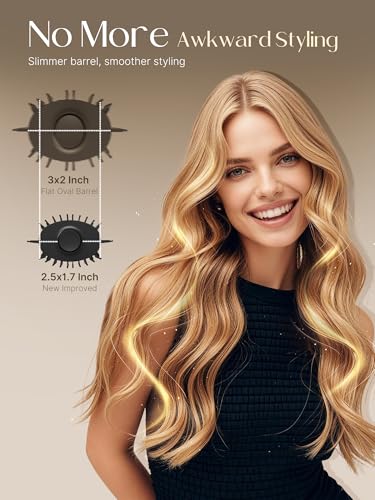 Image of PRITECH One-Step Volumizer Blow Out Brush Dryer,1200W Ionic Daily Styling | 4-in-1 Ionic Hot Air Styler,Fast Drying,Ceramic Anti-Frizz Professional Blowout Brush for Women,All Hair Types,Black Gold