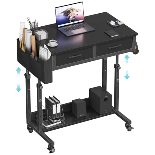 Small Portable Rolling Standing Desk - 32 Inch...
