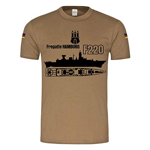 T-shirt tropical Copytec 18631 vétéran Fregatte Hambourg F220