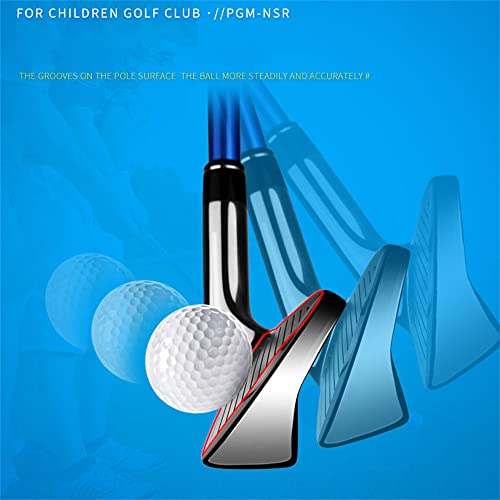 Golf Club a Mano Sinistra Set per Bambini Ragazzi Ragazze 7# 9# Ferro Leggero Grafite Albero Grafite Attrezzatura di Allenamento per Principianti con Ball Tee Outdoor Youth Sports Practice Gear
