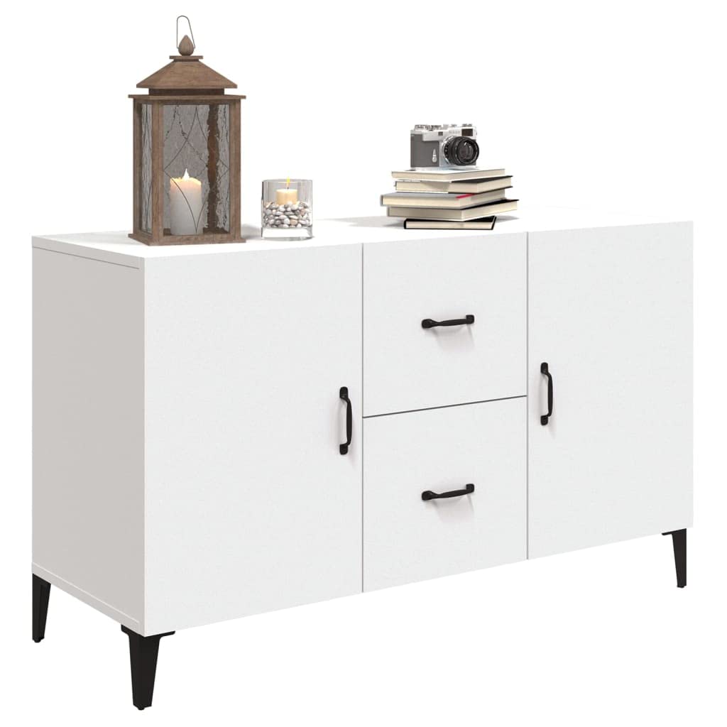 Credenza,Mobiletto Multiuso Madie moderne soggiorno Con scomparti Per Sala da Pranzo Salotto Corridoio Cucina Bianca 100x36x60 cm in Legno Multistrato